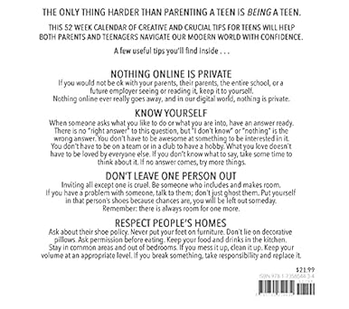 52 Modern Manners for Today's Teens- spiral bound