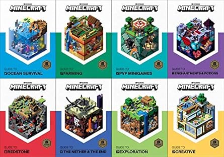 Minecraft Guide Books 8 Book Collection- Hardcover