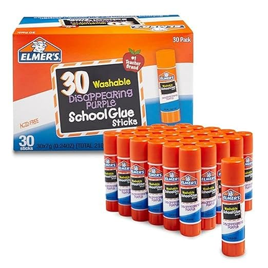 Elmer's Disappearing Purple School Glue Sticks- 30 sticks