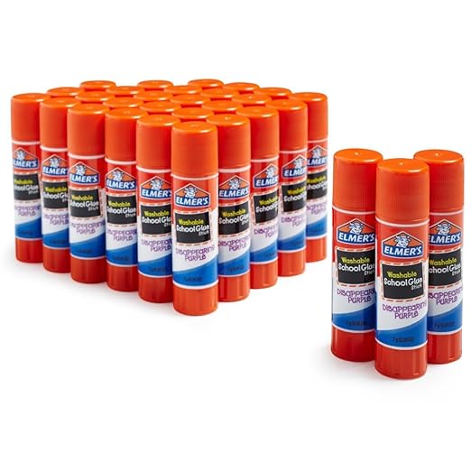 Elmer's Disappearing Purple School Glue Sticks- 30 sticks