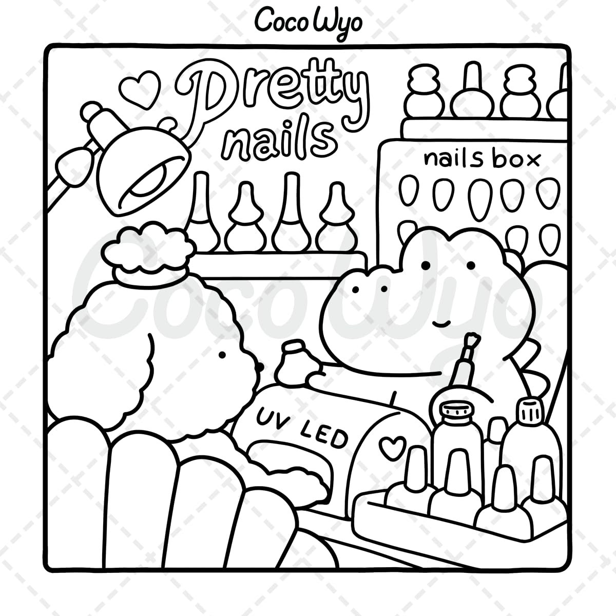 Cozy Friends: Coloring Book