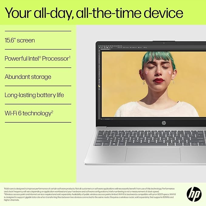 HP Newest 15.6" Anti-Glare HD Laptop, Intel Quad-core Processor, 16GB RAM, 128GB
