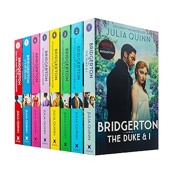 Bridgerton Family Book Series Complete Books 1 - 8 Collection Set by Julia Quinn Paperback