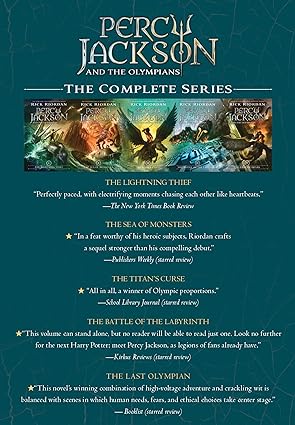 Percy Jackson and the Olympians 5 Book Paperback Boxed Set- paperback