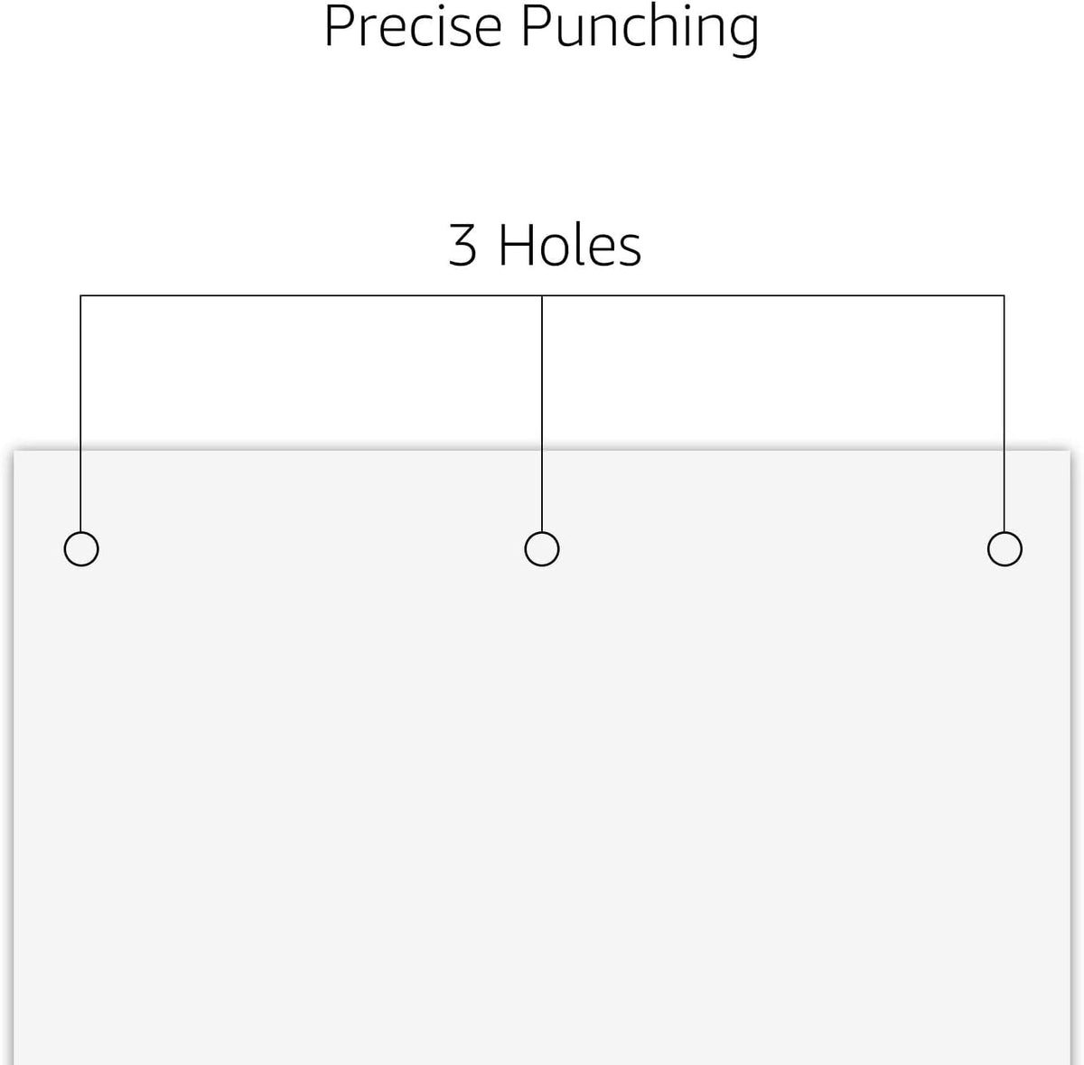 3 Hole Punch, 10 Sheet Capacity, Black, Easy-Clean Tray