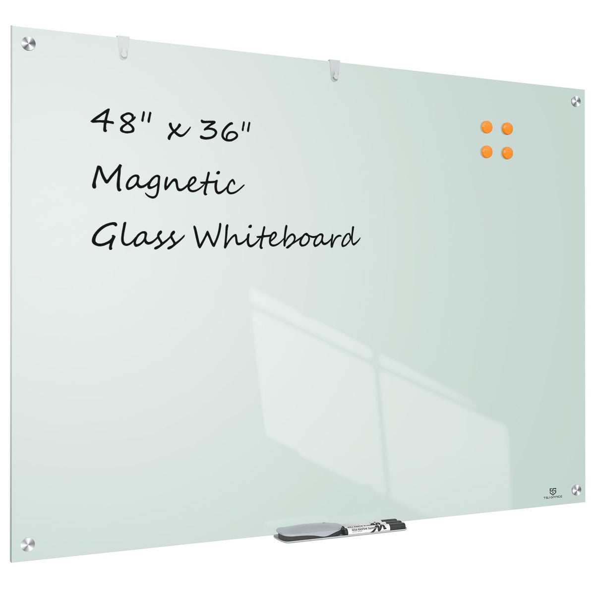 TSJ OFFICE White Board for Wall - 48" x 36"