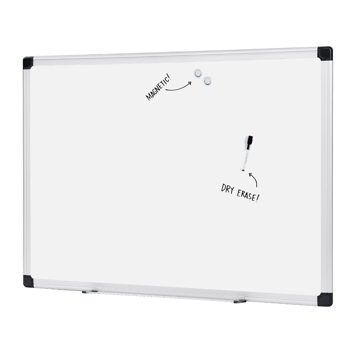 Magnetic Dry Erase Whiteboard, 36 x 48-inch