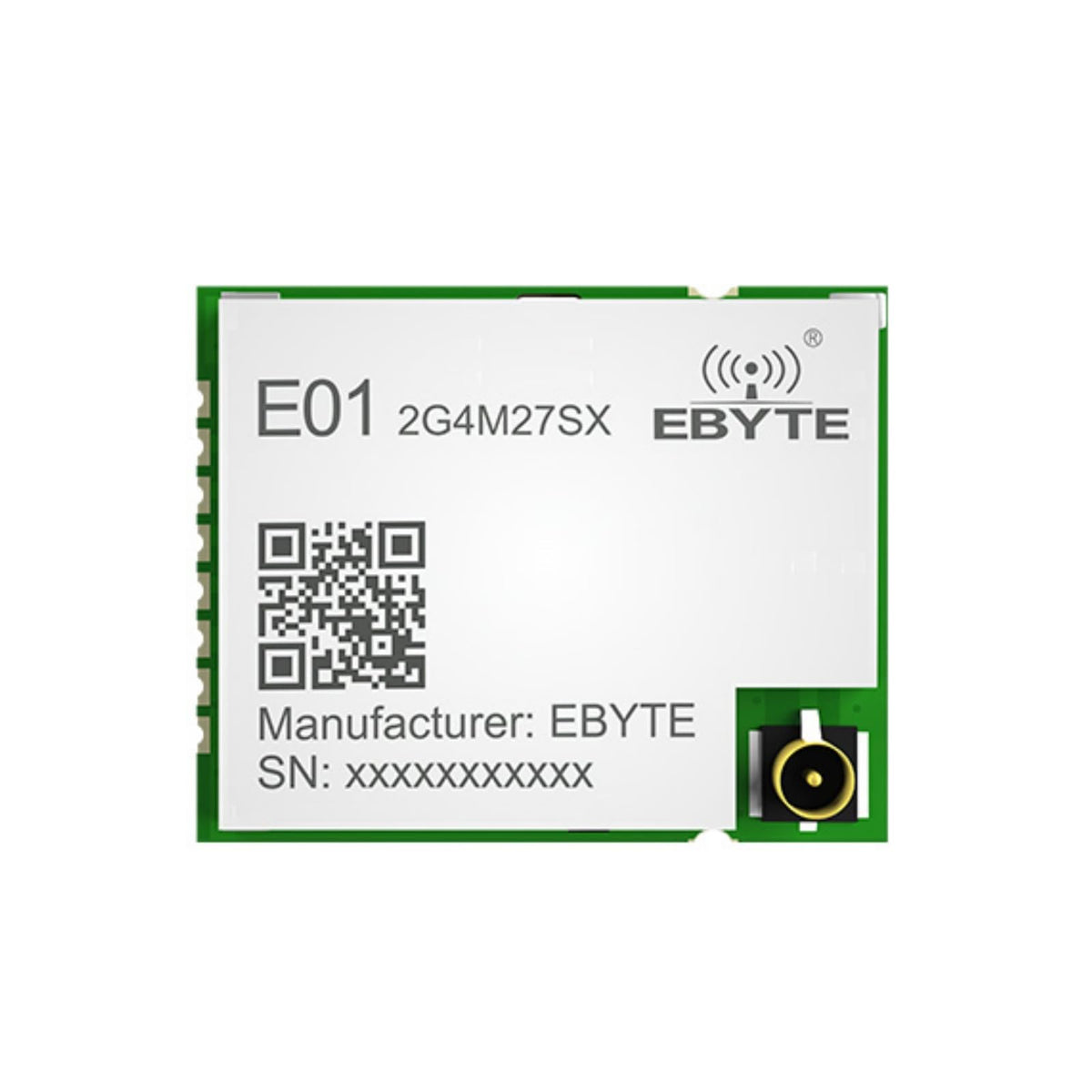 nRF24L01P Wireless Module E01-2G4M27SX 2.4G 27dBm SMD nRF24L01P+PA RF Interface SPI Communication Tx Rx Module