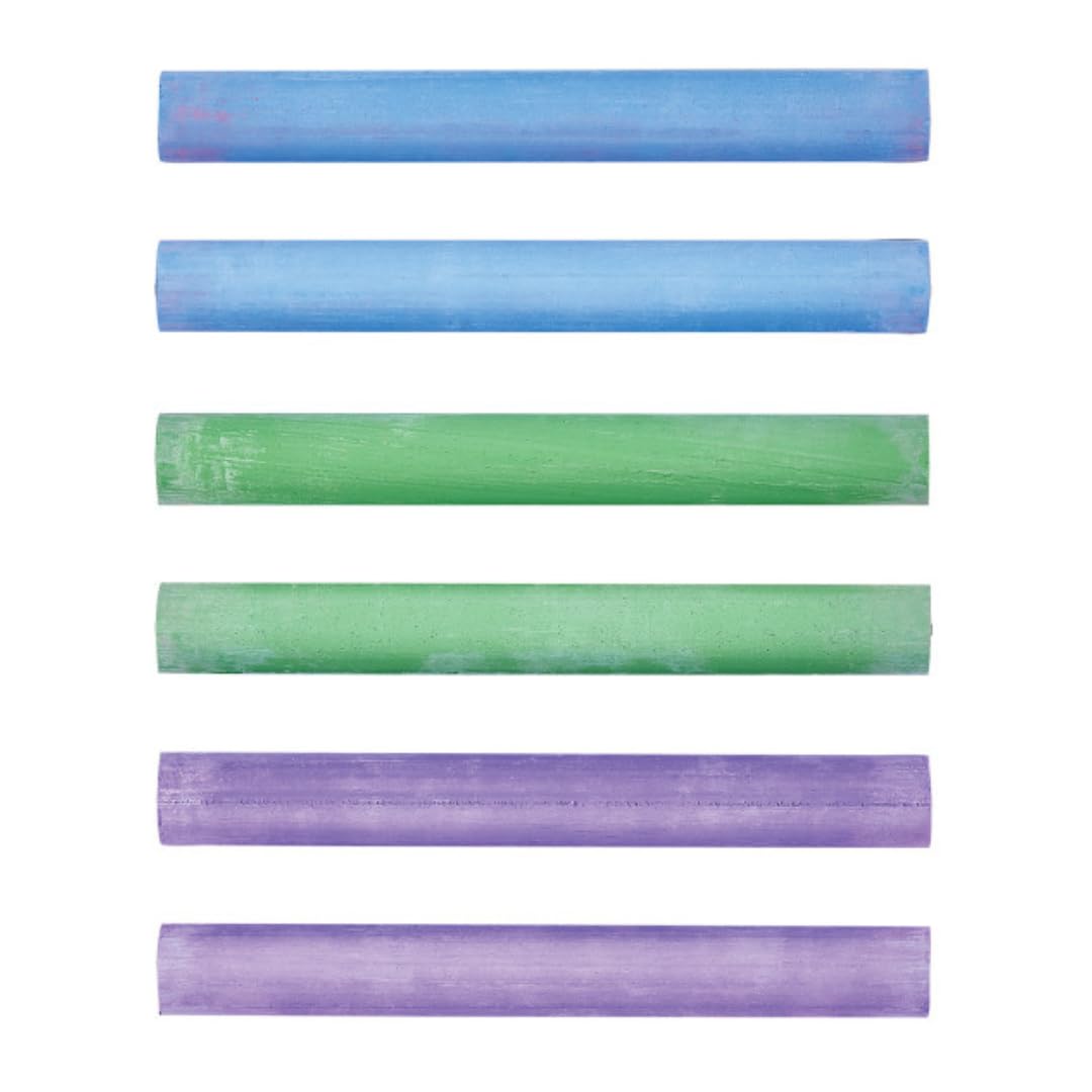 Prang Hygieia Chalk, Assorted, 12/Pack, Set of 6 Packs, 72 Sticks Total
