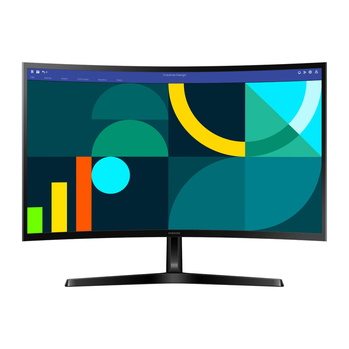 Samsung 27" Essential S3 (S36GD) Series FHD 1800R Curved Computer Monitor