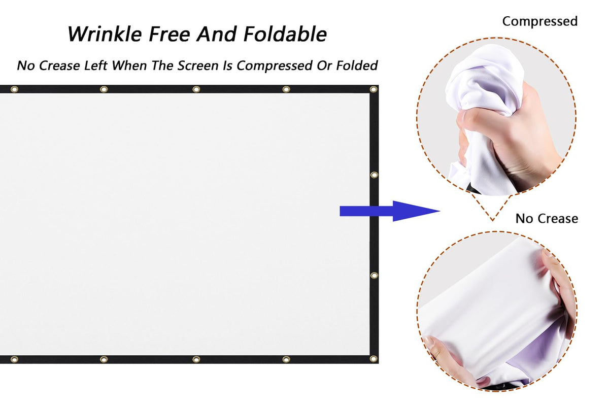 Mdbebbron 120 inch Projector Screen
