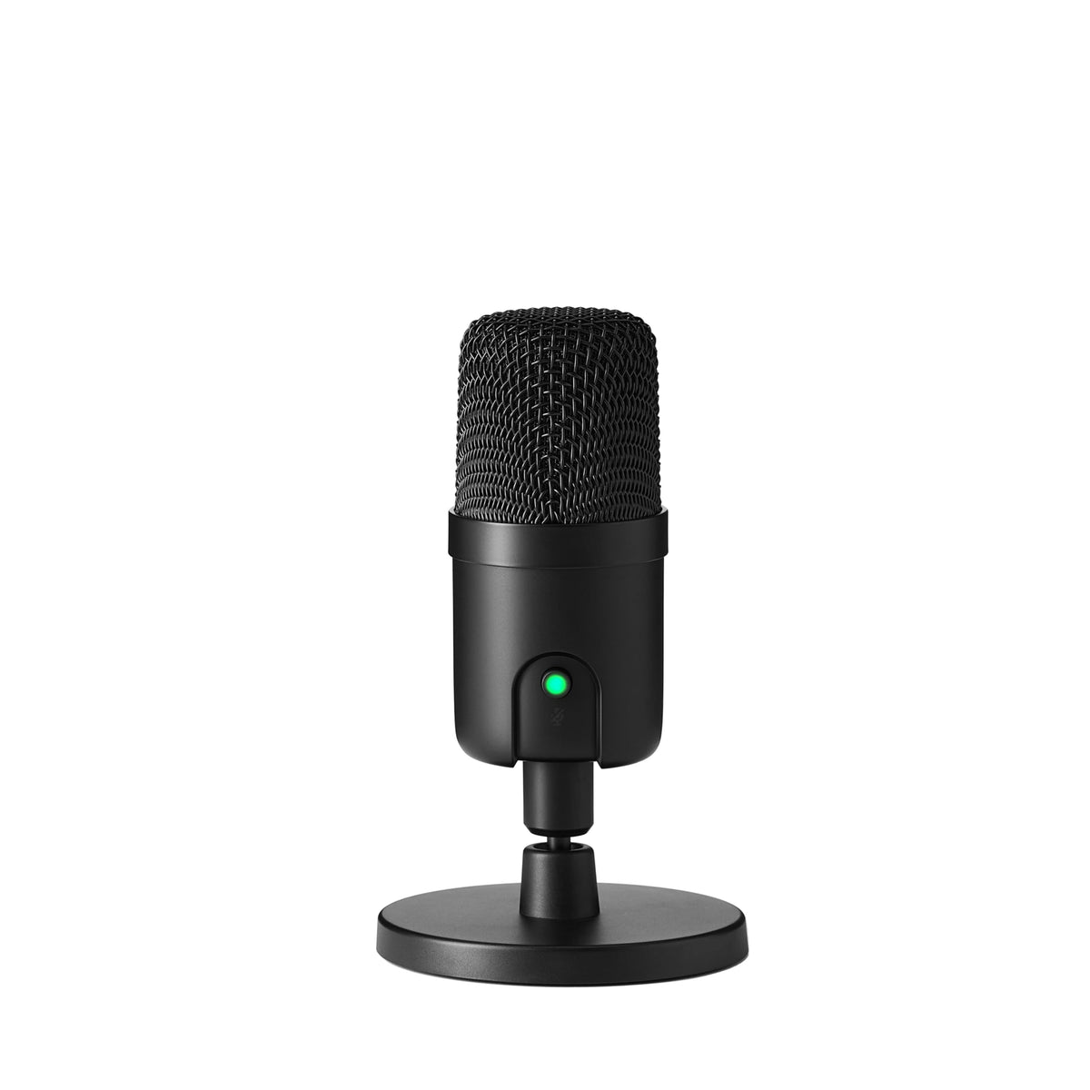 Microphone for PC, 360° Adjustable Stand, Plug and Play, 5.8" x 3.4", Black
