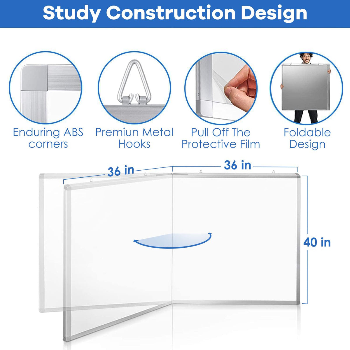 Maxtek White Board Dry Erase 72x40