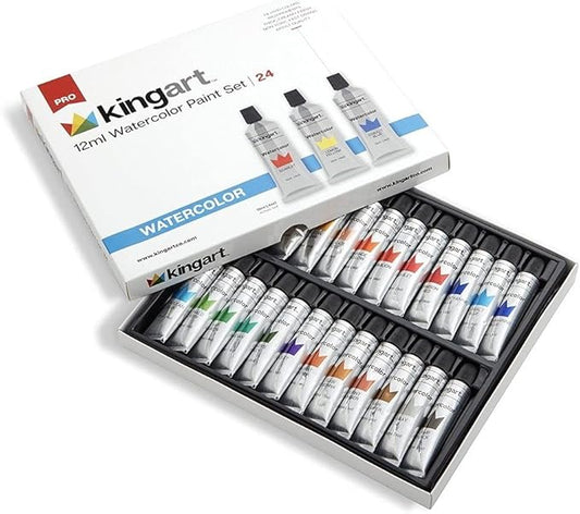 Watercolor Paint, 12ml Tubes, Set of 24