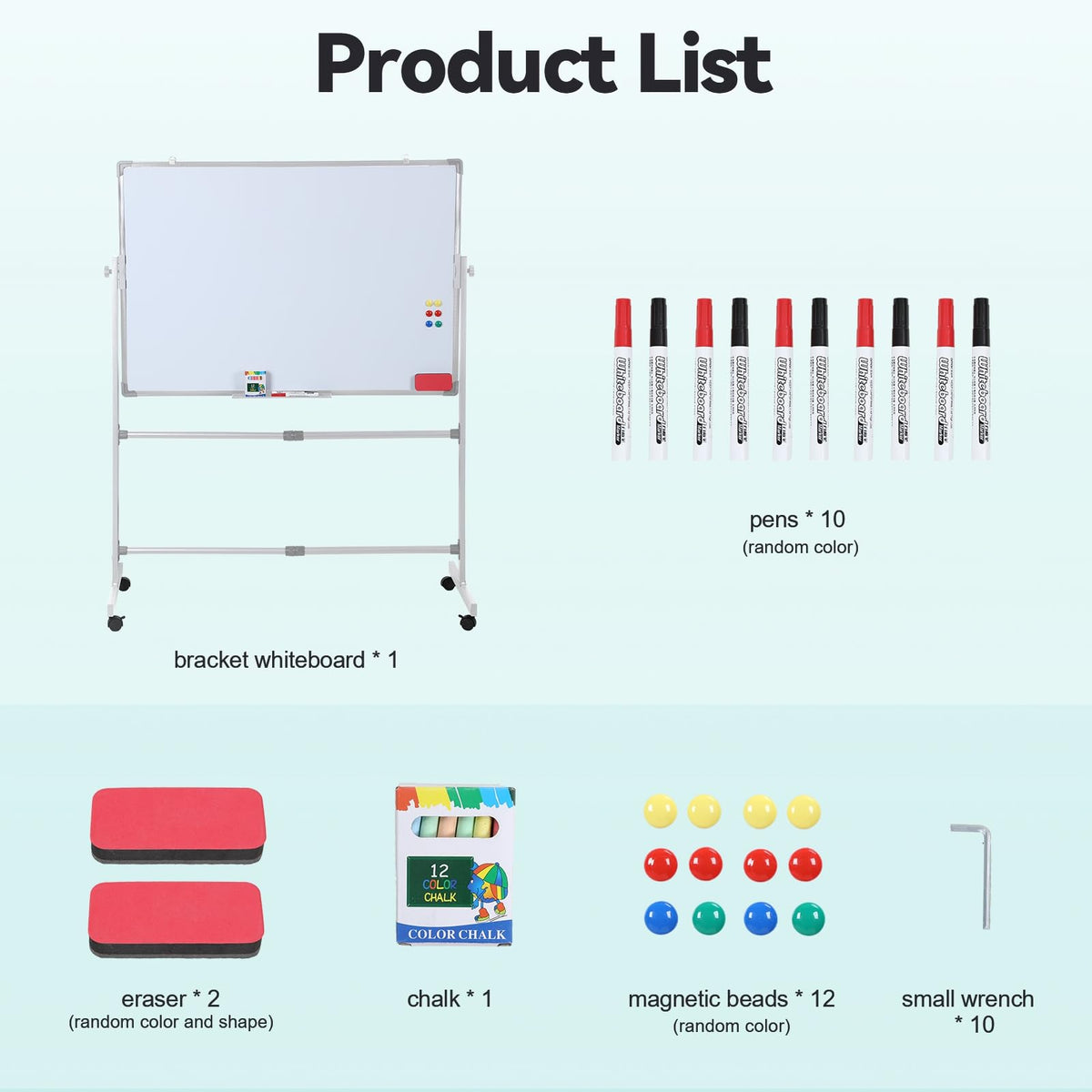 40x28 Inch Magnetic Whiteboard and Chalkboard