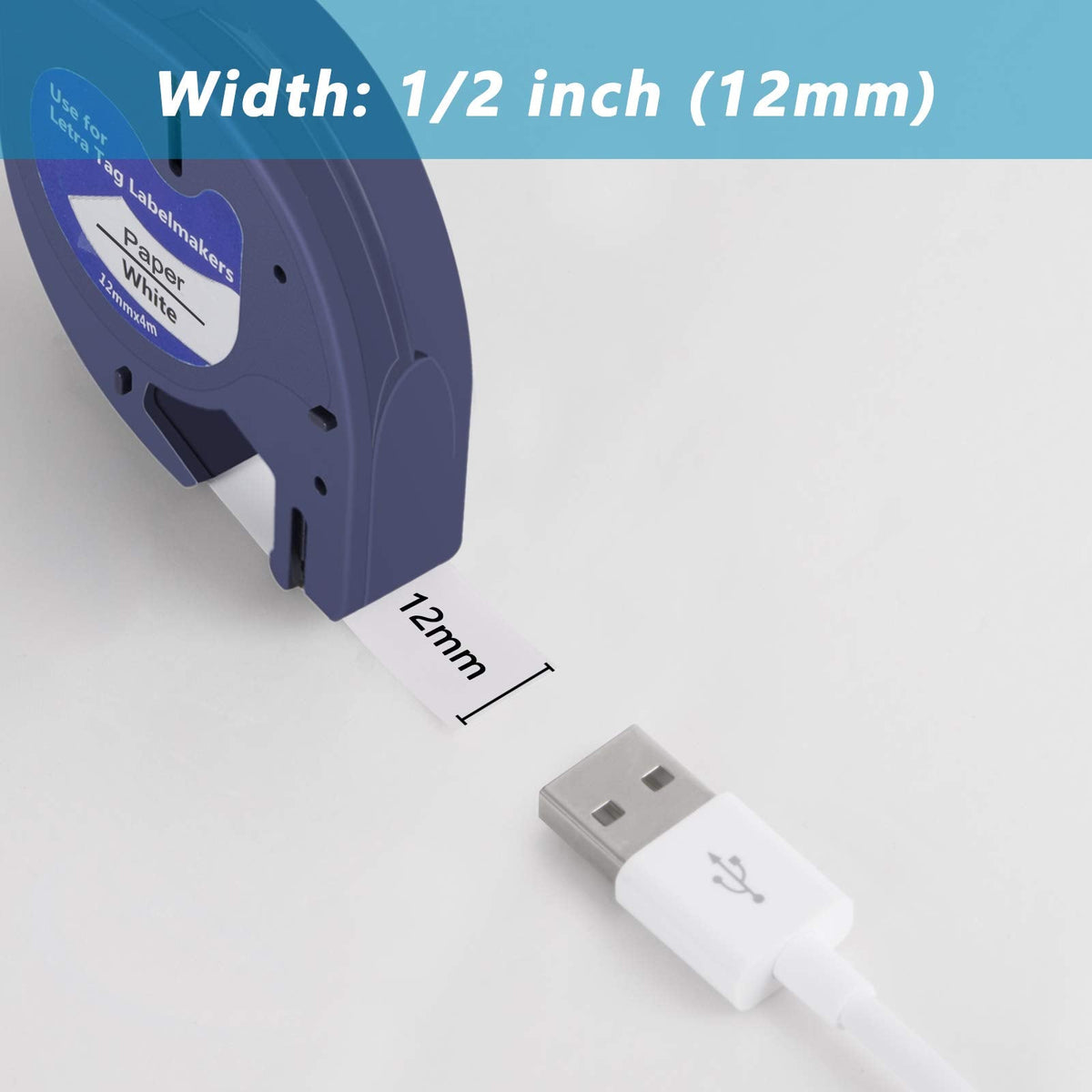 Label Maker Tape Refill 10PK, Compatible with Dymo Refills