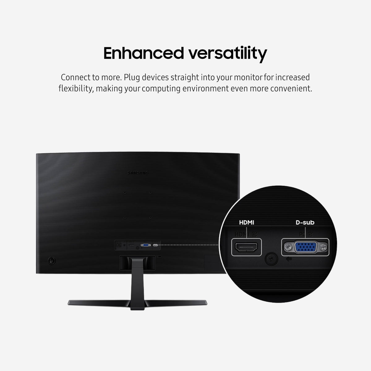 Samsung 27" Essential S3 (S36GD) Series FHD 1800R Curved Computer Monitor