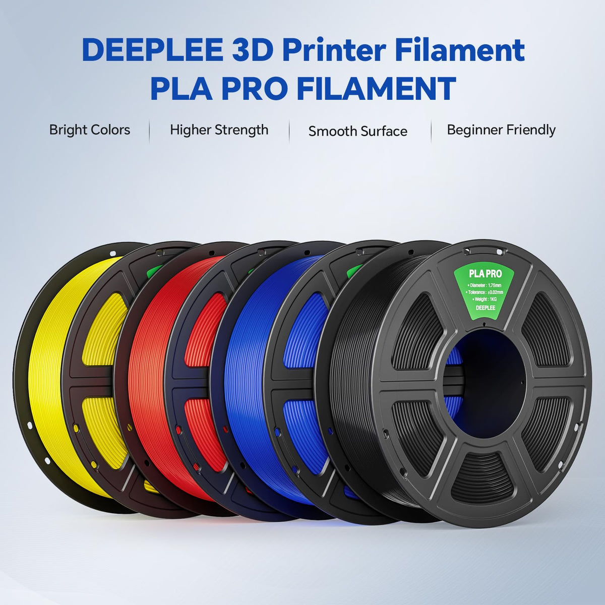 PLA PRO Filament 1.75mm-1KG Black