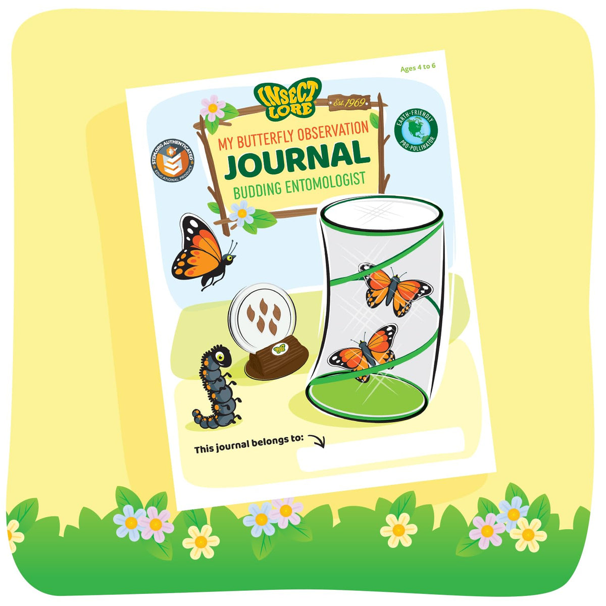 Raise and Release Butterfly Garden Kit – Caterpillar Habitat with redeemable Voucher- STEM