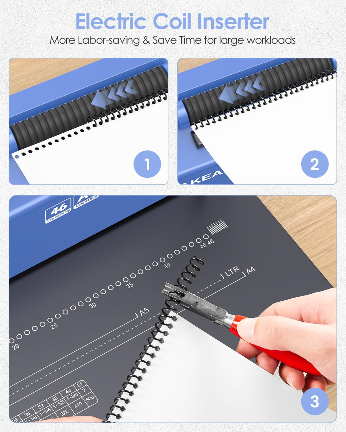 MAKEASY Spiral Binding Machine