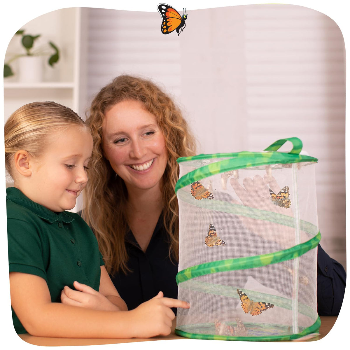Raise and Release Butterfly Garden Kit – Caterpillar Habitat with redeemable Voucher- STEM