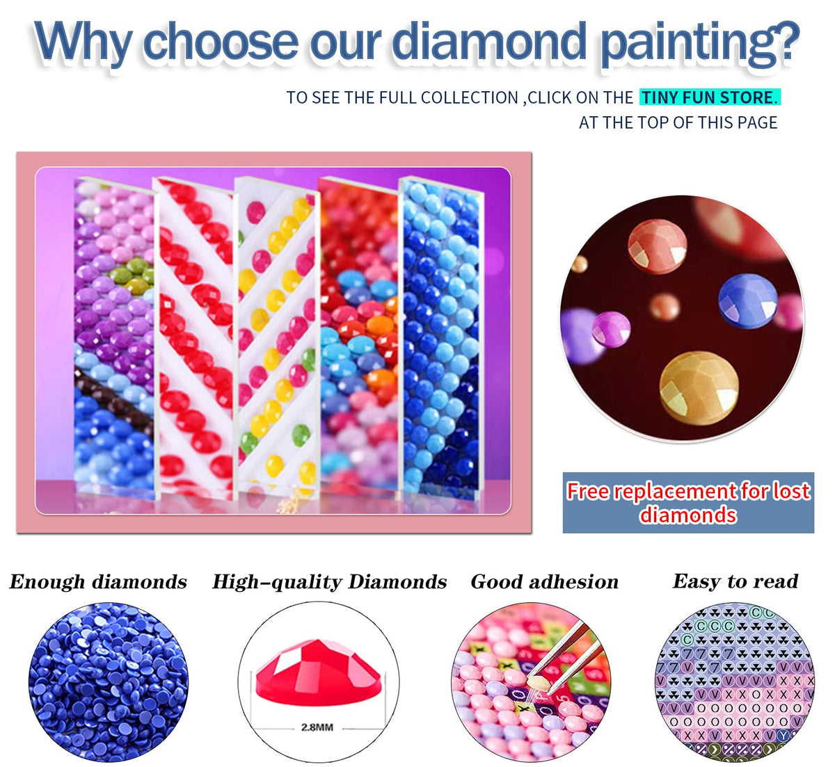 12 Pack Diamond Painting Kits, Paint by Number for Beginners, landscape