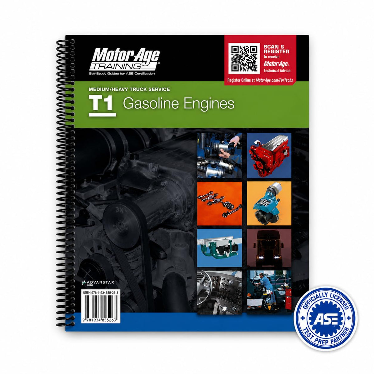 ASE Test Prep Medium and Heavy Truck Study Guide Set - ASE T1-T8