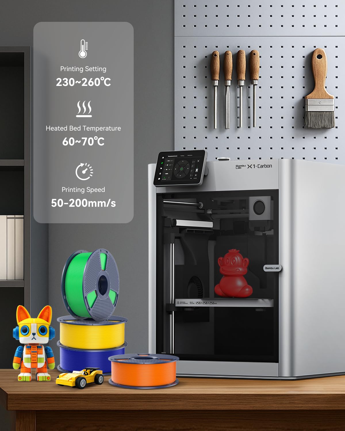 3D Printer Filament Bundle Multicolor PETG Filament 1.75mm