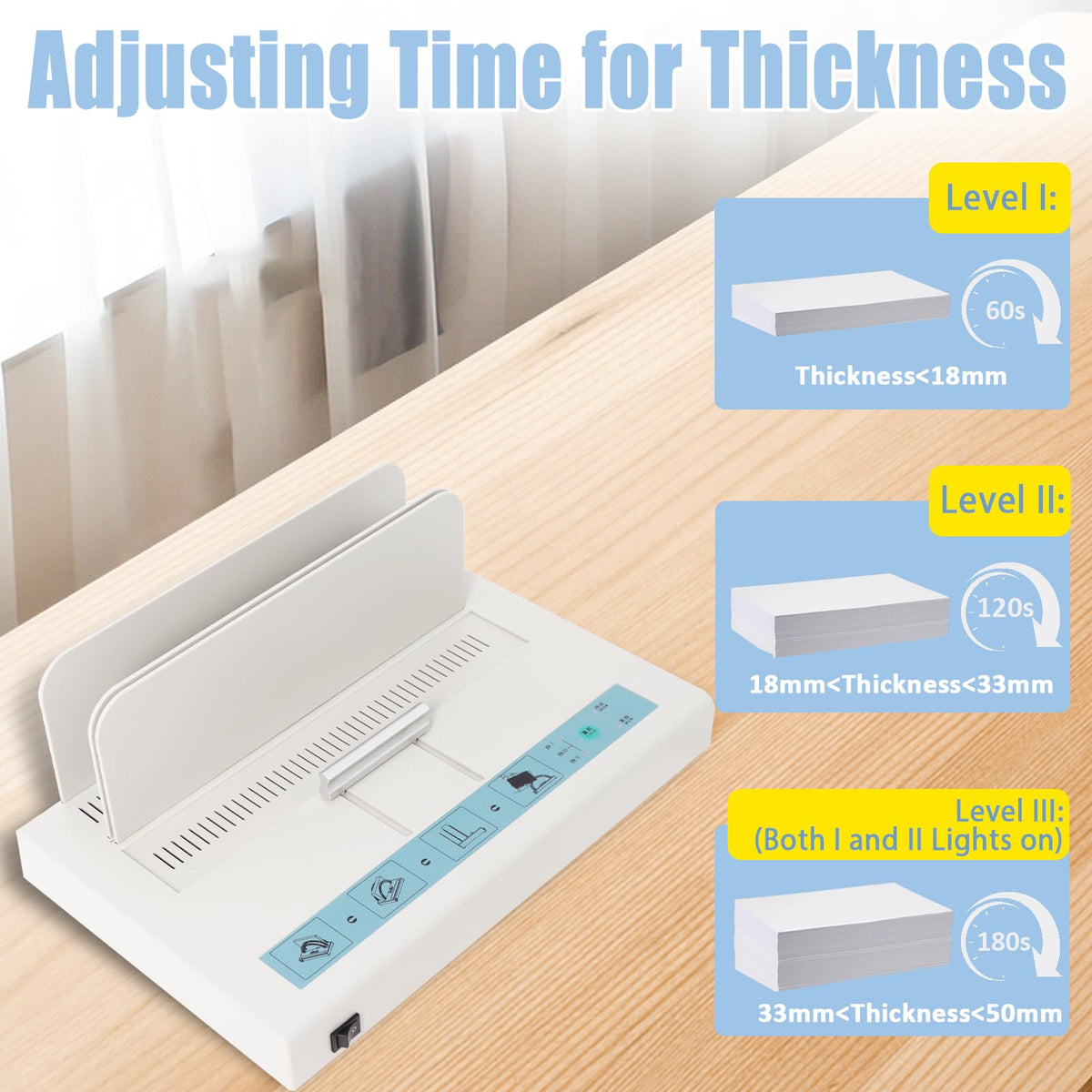 Thermal Binding Machine 500 Sheets Capacity Book Binding Material