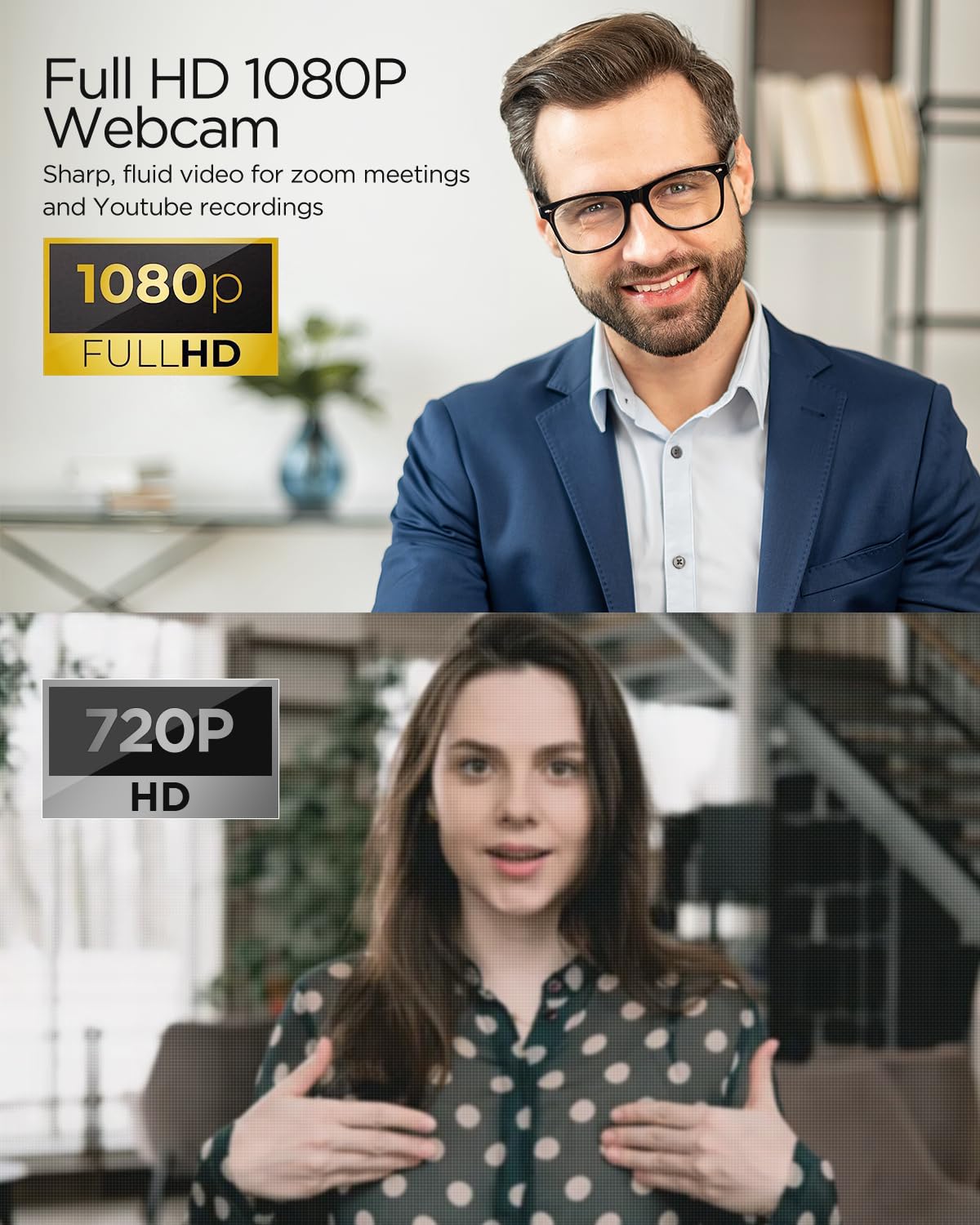 NIVEOLI Webcam 1080P