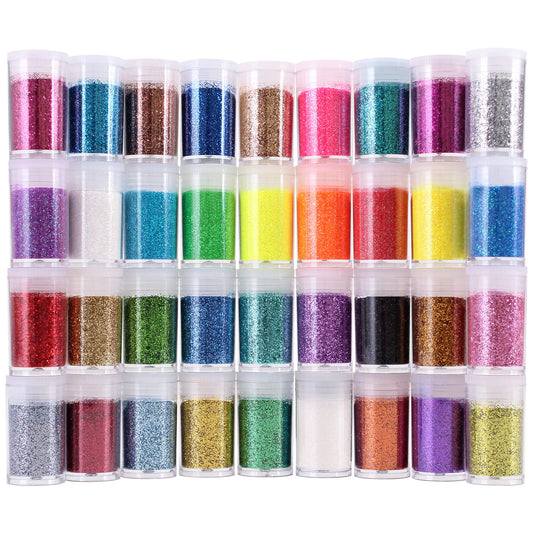 36 Colors Set, Fine Glitter