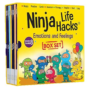 Ninja Life Hacks Emotions and Feelings 8 Book Box Set- paperback