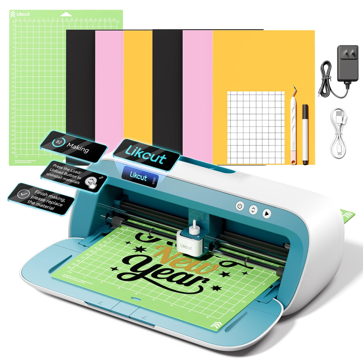 Likcut S41 Vinyl Cutter Machine with Print Then Cut