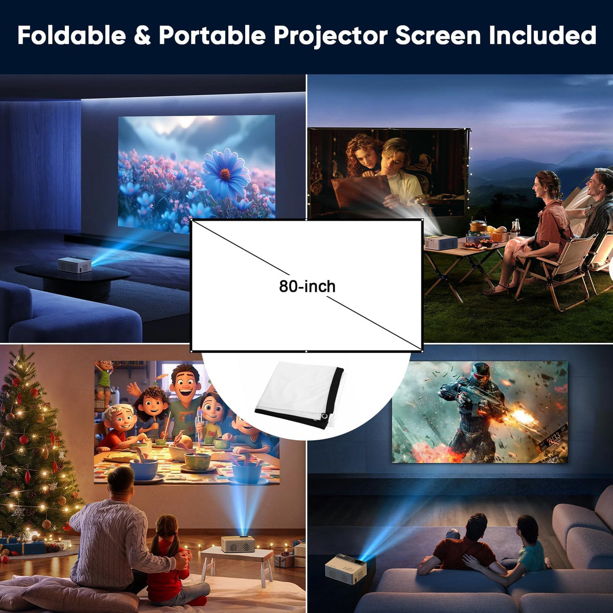 TMY 1080P Mini Portable Projector