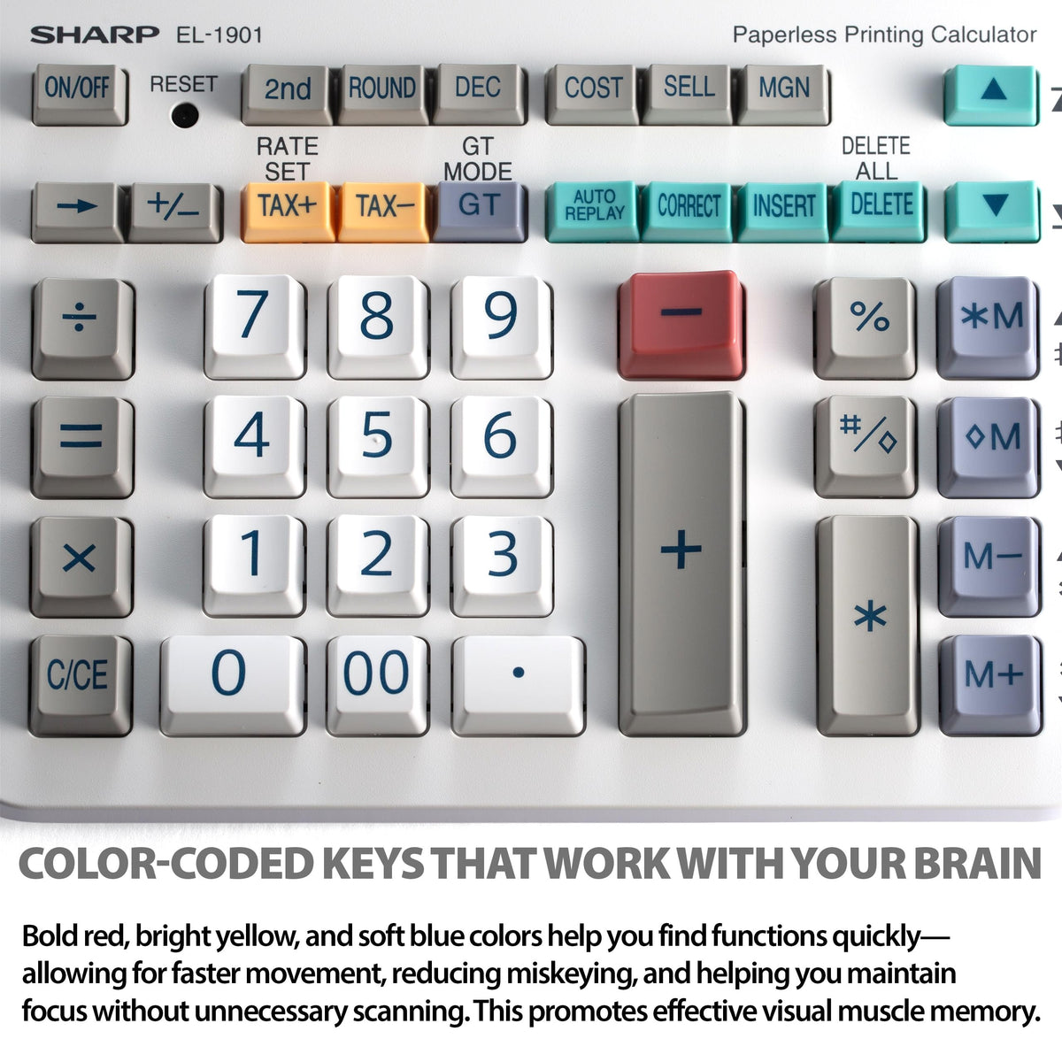 Sharp Paperless Printing Calculator, accounting