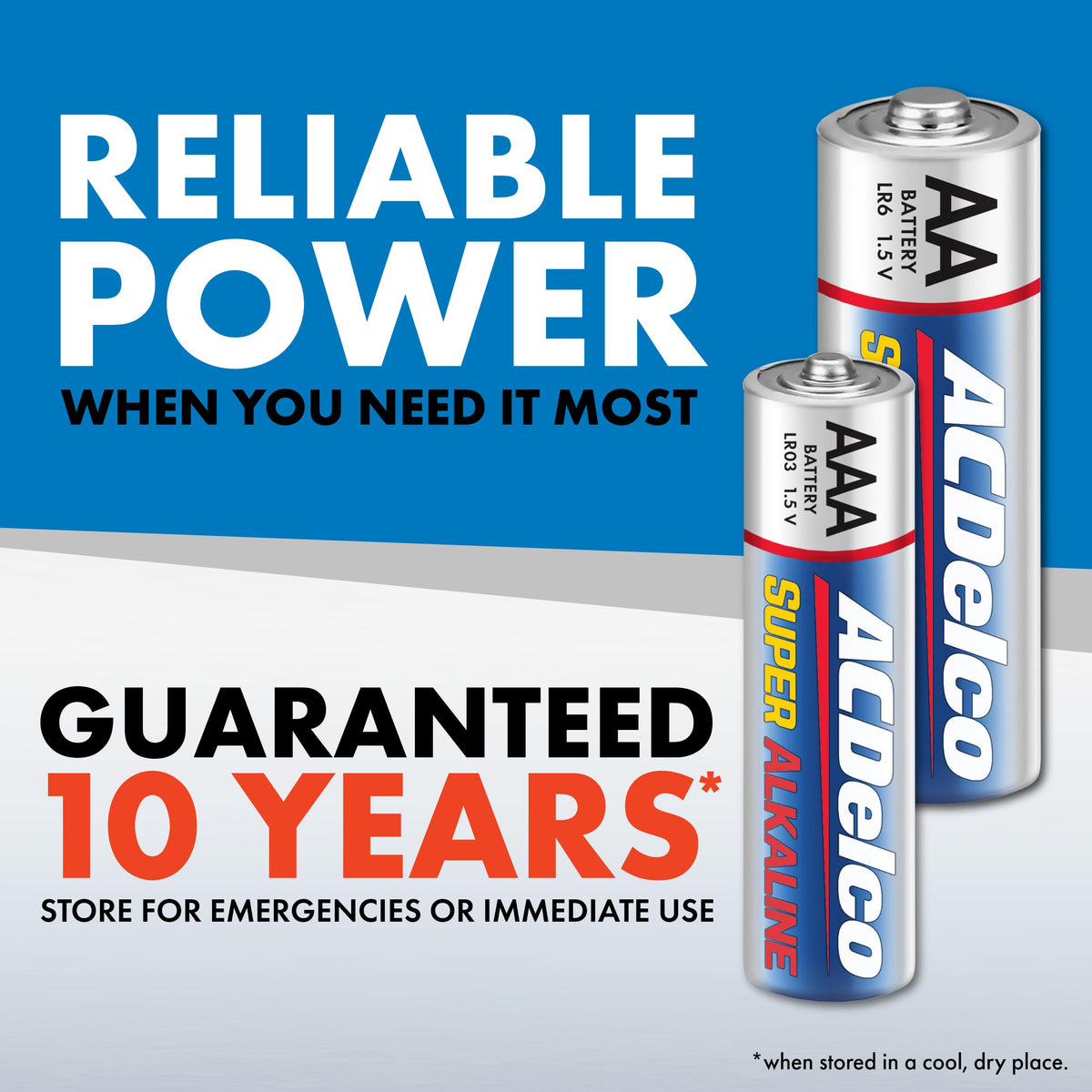 AA and AAA 48-Count Combo Pack Super Alkaline Batteries, 24-Count Each