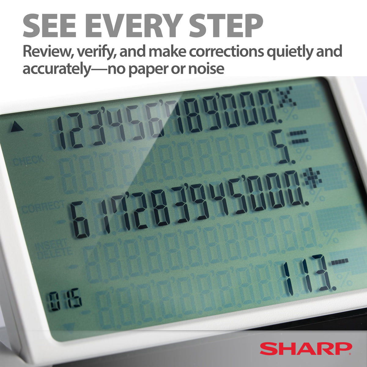 Sharp Paperless Printing Calculator, accounting
