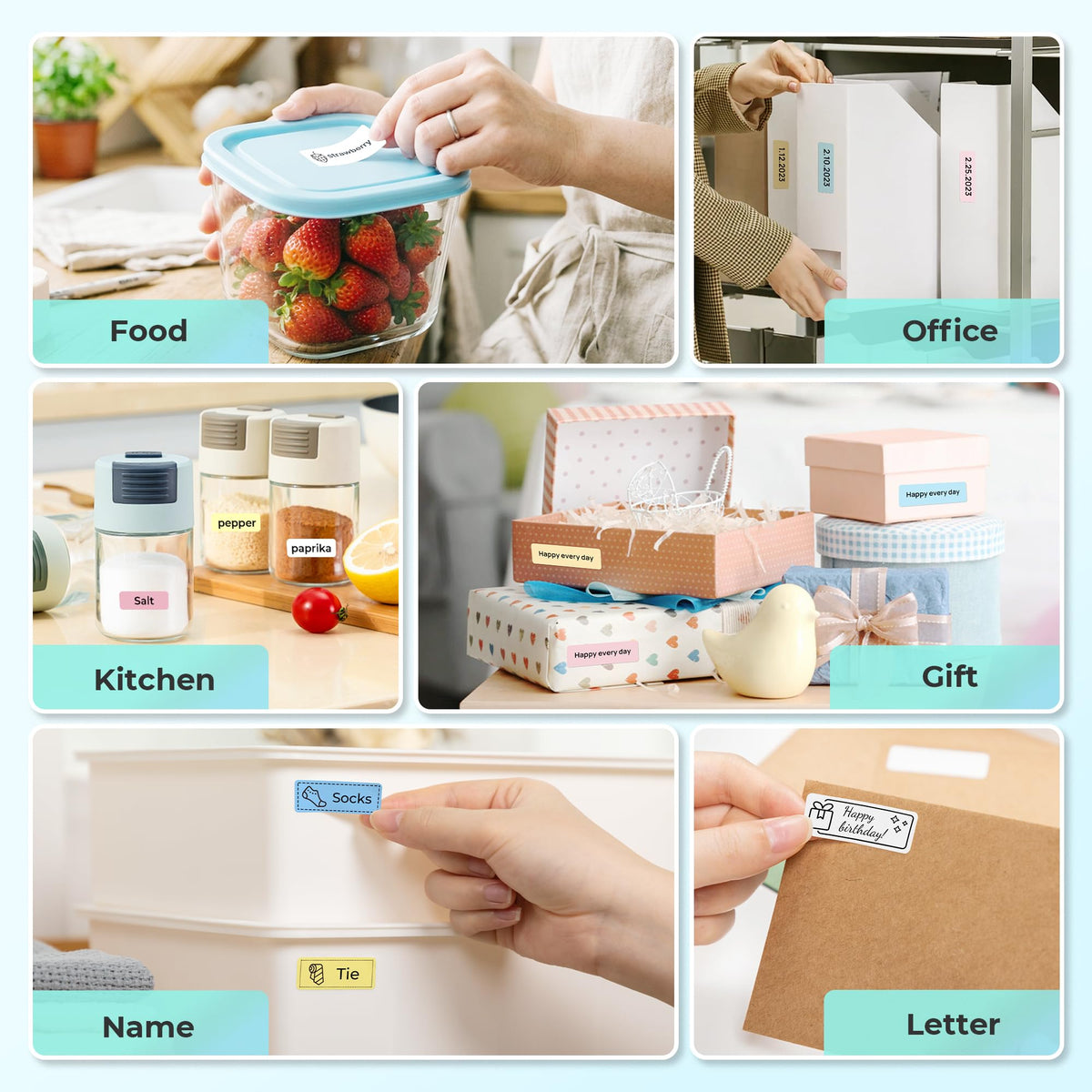 FLEXYVA Mini Label Maker Machine with 3 Tapes, P24 Label Makers