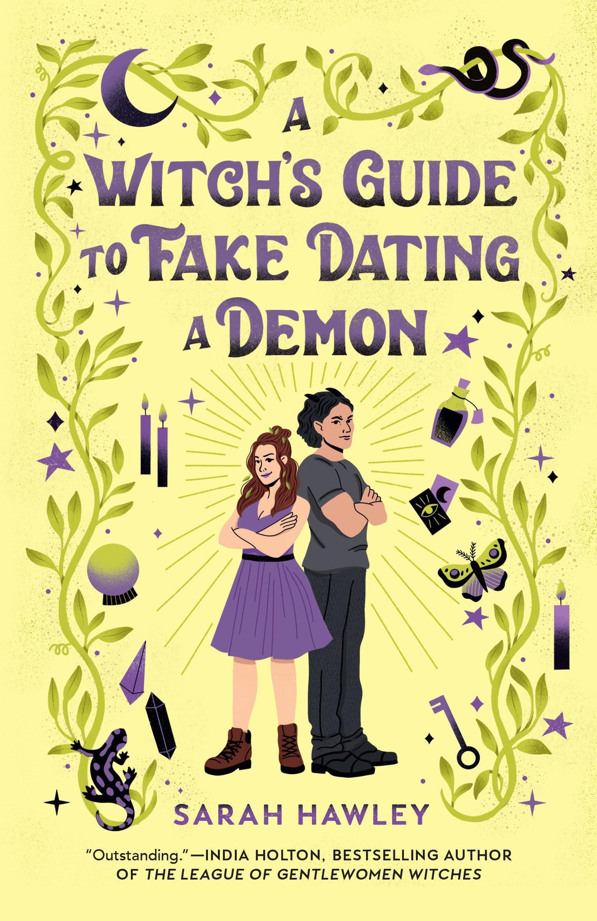 A Witch's Guide to Fake Dating a Demon (Glimmer Falls)- PB