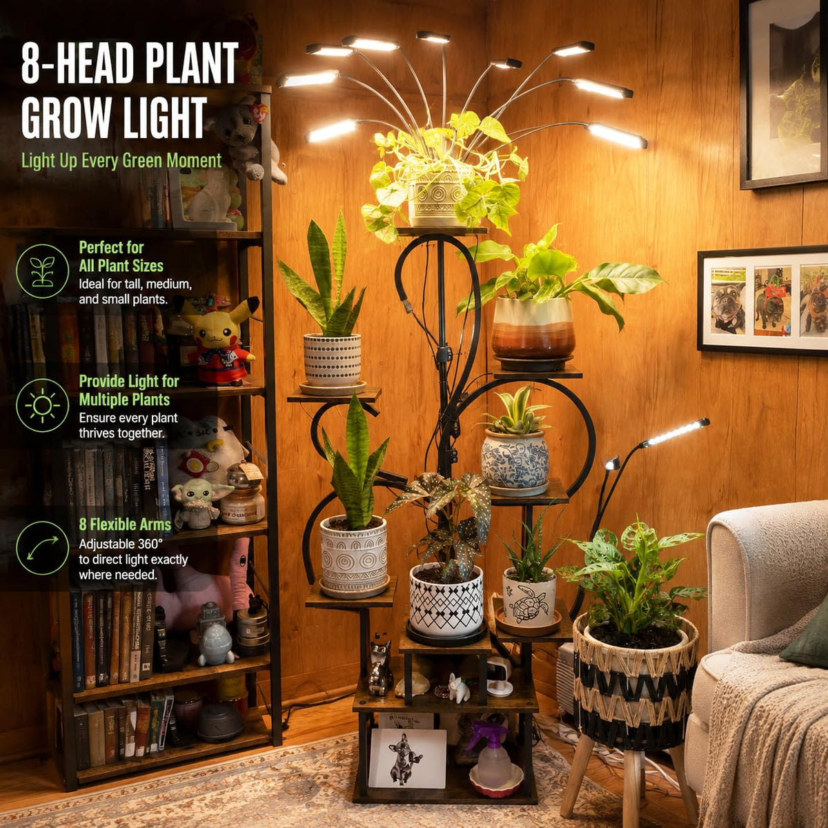 Abriselux 800 LEDs Full Spectrum LED Grow Lights for Plants