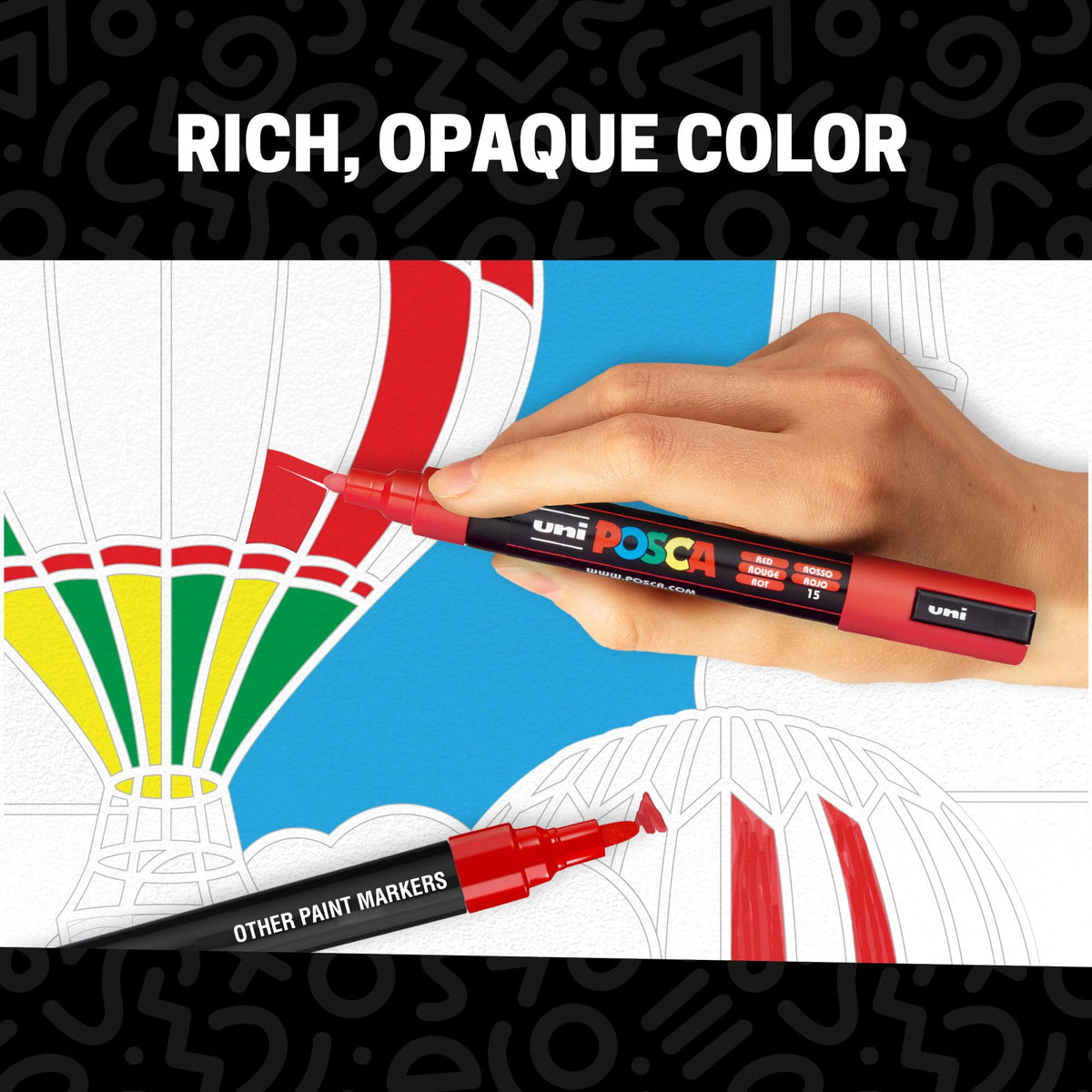 POSCA® PC-5M Paint Markers, 29 Count Medium Reversible Tip Set
