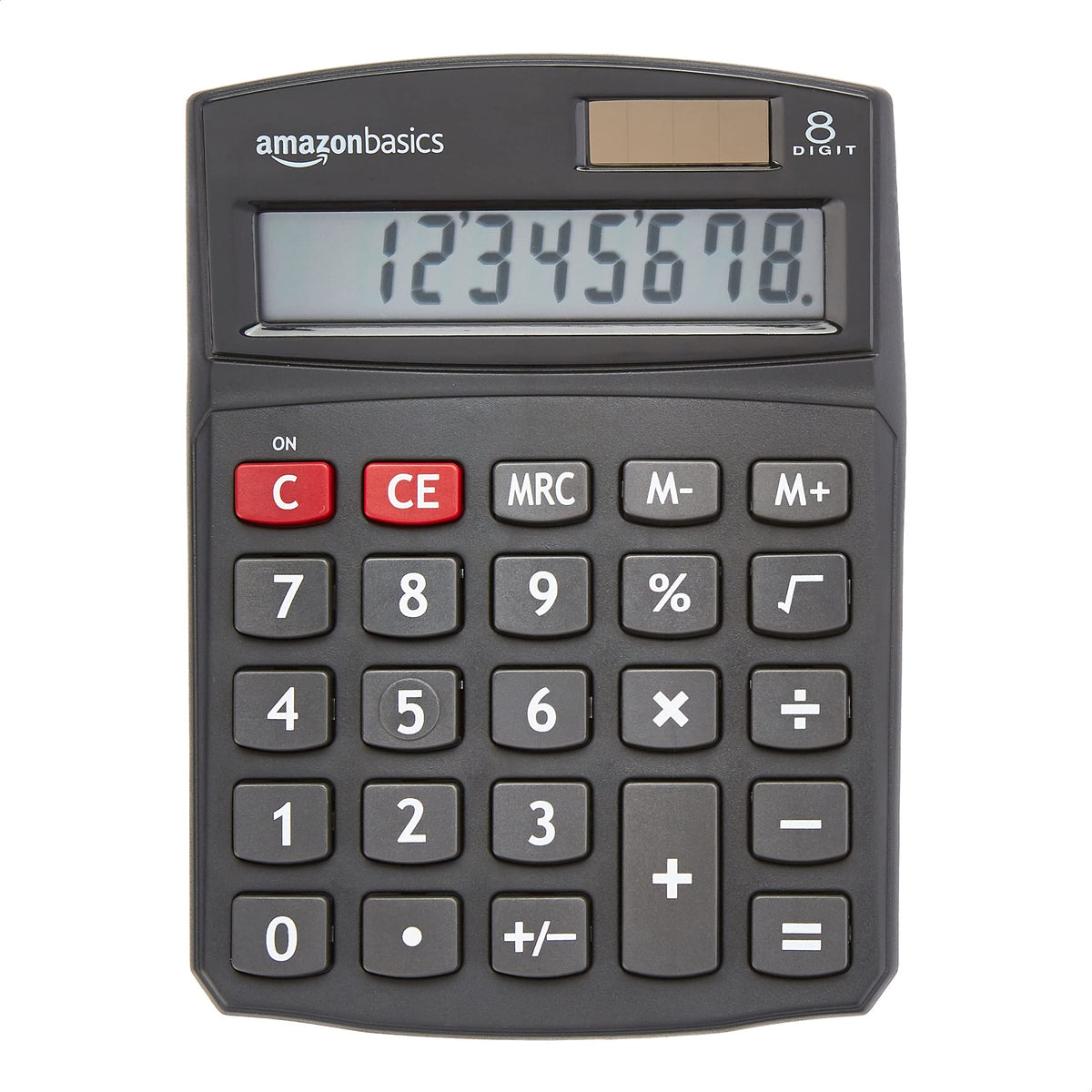 LCD 8-Digit Desktop Calculator, Portable and Easy to Use, Black