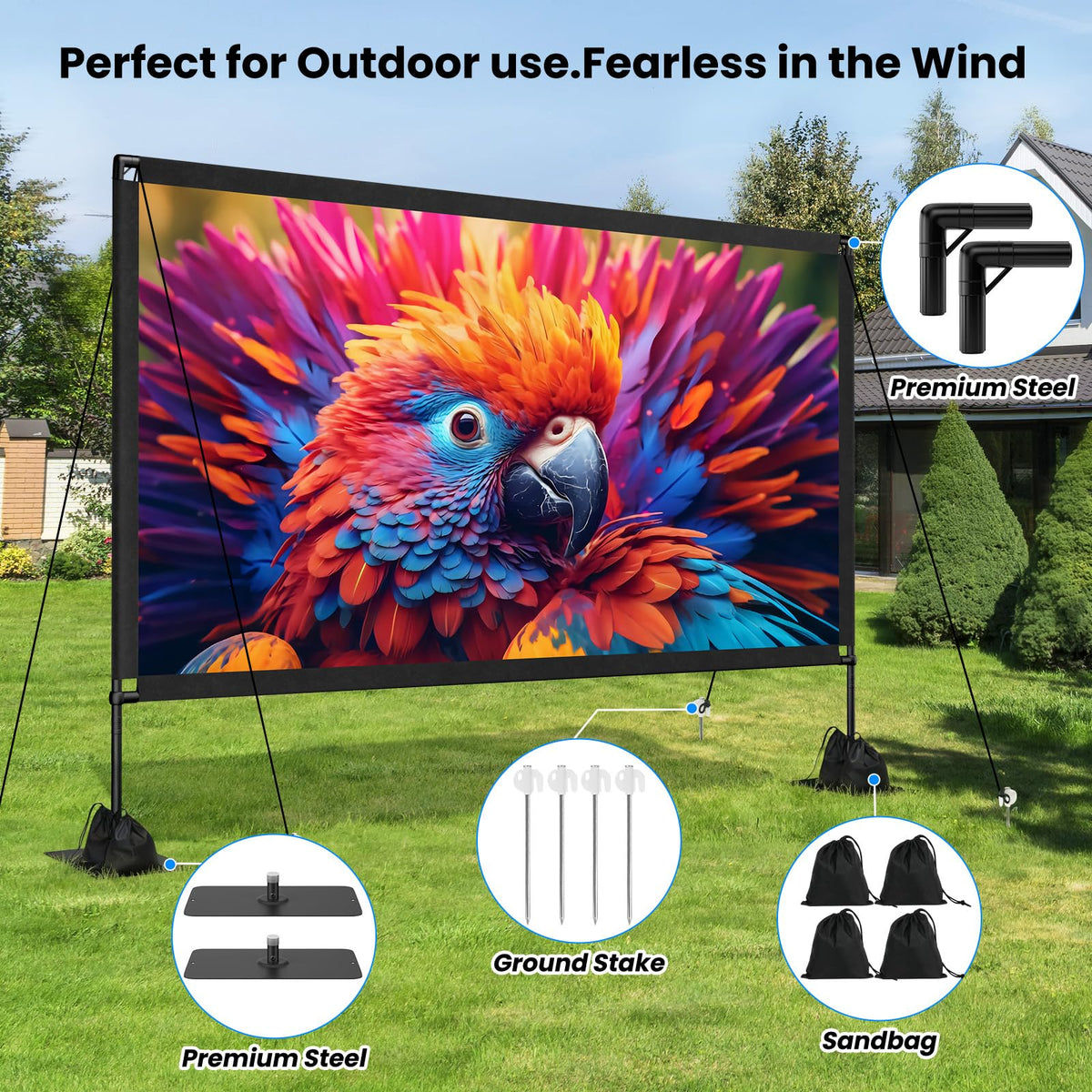 120inch Projector Screen Front/Rear16:9 4K HD