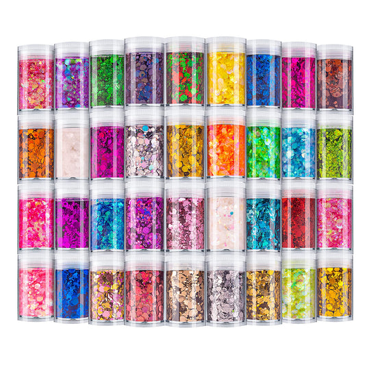 Holographic Chunky Glitter, Set of 36 Colors