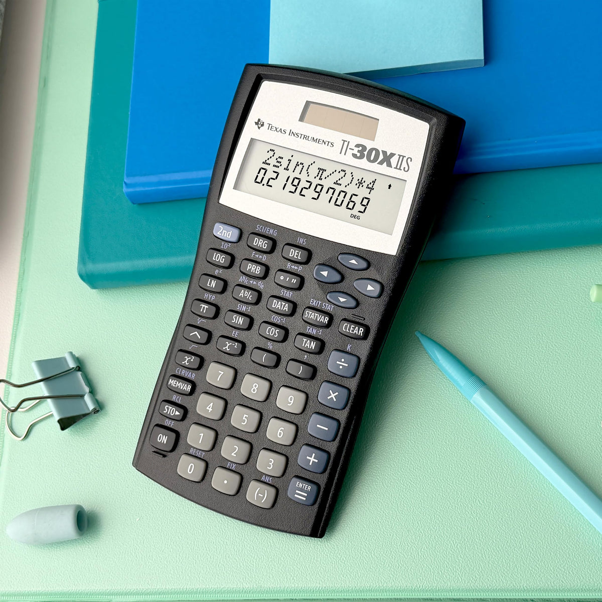 TI-30XIIS Scientific Calculator Texas Instruments, Black