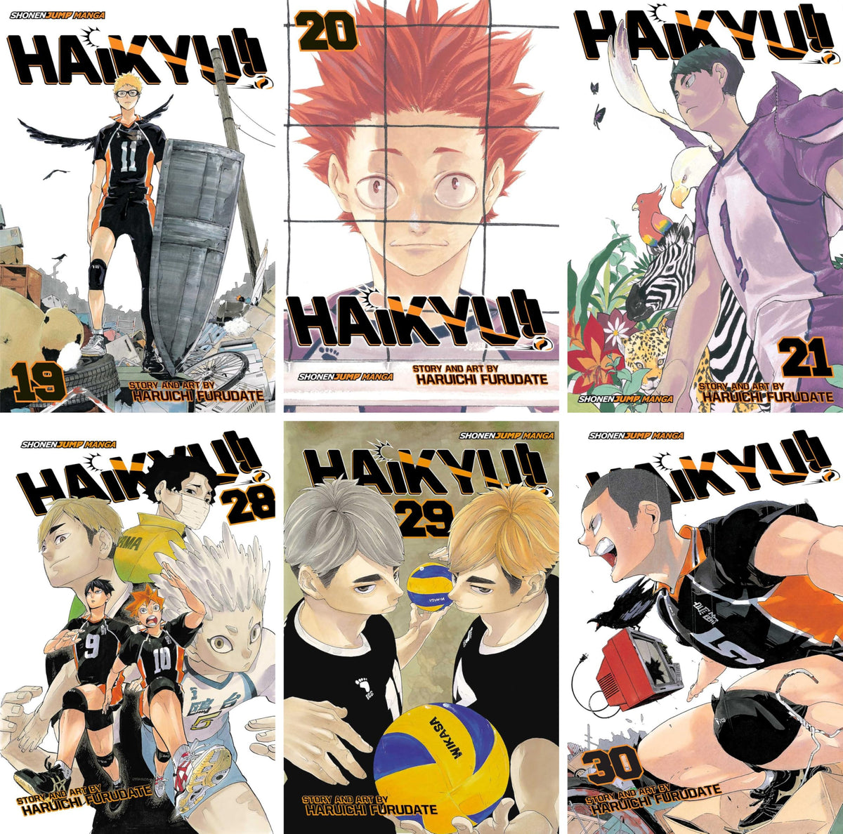 Haikyu!! Series, Complete (Vol. 1-45) Manga Set, by Haruichi Furudate (45 Books)
