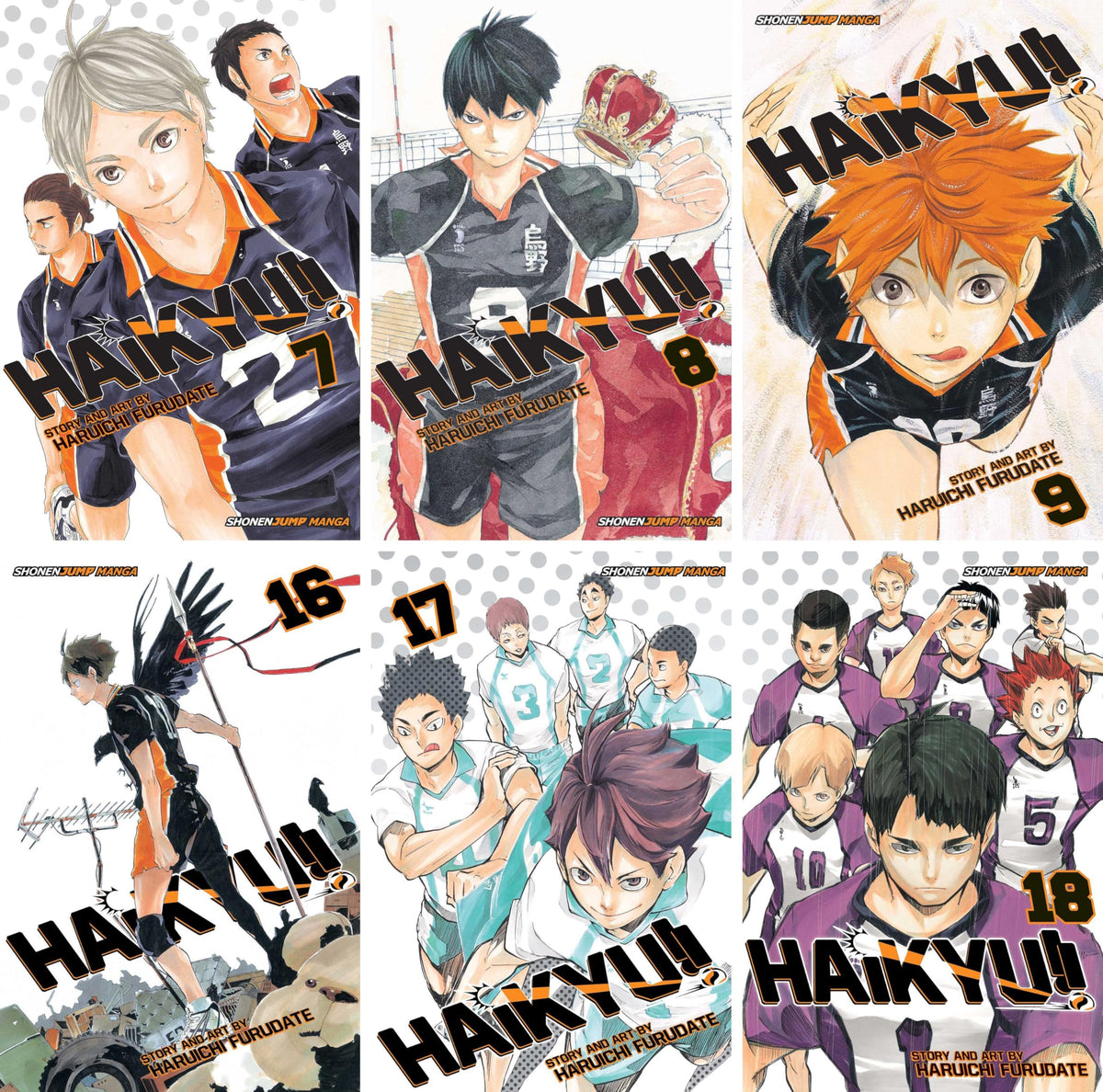 Haikyu!! Series, Complete (Vol. 1-45) Manga Set, by Haruichi Furudate (45 Books)